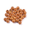 BD324 - 200 pcs Orange Wooden Wood Round Spacer Beads - 10x9mm