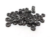 BD273 - 20 pcs Gunmetal Black Clear Rhinestone Rondelle Spacer Beads - 6mm x 3mm - Grade A - Hole Size: 1.5mm - Straight Edge