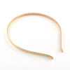 H032 - Thin - 10 pcs. - Gold Golden Tone Iron Headbands - 4mm wide - 110mm diameter (4.33")