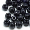 BD455 - 10 pcs Blue Synthetic Goldstone - 12mm - Large Hole: 5mm - Fits European Cords and Paracord!