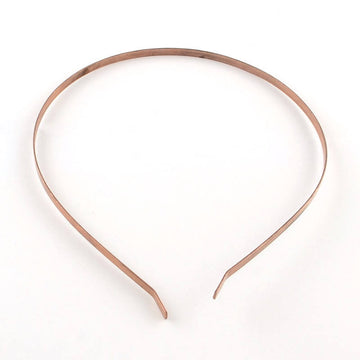 H031 - Thin - 10 pcs. - Antique Copper Iron Headbands - 4mm wide - 110mm diameter (4.33")