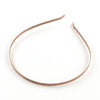 H031 - Thin - 10 pcs. - Antique Copper Iron Headbands - 4mm wide - 110mm diameter (4.33")