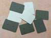 E301 - 100 pcs. Gray and White Cardboard Paper Jewelry Earrings Earring Rectangle Display Cards Tags Labels - 2 Holes- 35mm x 25mm (1.38" x 1")