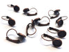 E069 - 10 pcs. Antique Copper Earring Clips Settings Lever Back Bezels Cabochons - 8mm Glue Pad Setting