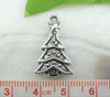 BD074 - 40 pcs. Antique Silver Assortment of Christmas Charms Pendants - 17x7mm to 29x17mm