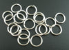 J016 - 100 pcs Silver Tone Open Jump Rings - 12mm - 15 Gauge (1.5mm Thick)
