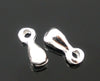 N018 - 200 pcs. - Silver Plated Extender Chain Drops - 7x3mm