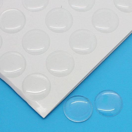 BD374 - 275 pcs. Circle Clear Round Epoxy Resin Stickers - 10mm (0.39 in)