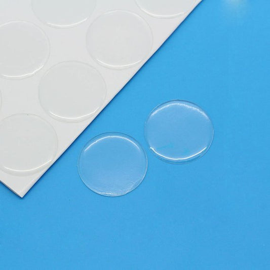 CA420A - 50 pcs. Circle Clear Round Epoxy Resin Stickers - 12mm (0.47 in)