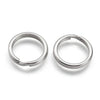 J013 - 10 pcs. 304 Stainless Steel Split Rings Key Rings - 20mm (0.79 inch) - Tarnish Resistant! - 3mm Thick