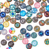 CA668 - 10 pcs Circle Retro Glass Round Dome Seals Tiles Cabochons - 12mm