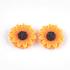 RC0043 - 10 pcs Sunflower Embellishment Cabochons Flowers - 15mm - Orange
