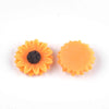 RC0043 - 10 pcs Sunflower Embellishment Cabochons Flowers - 15mm - Orange