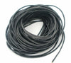N191 - 10M (32.8 FT) - Black Round REAL Genuine Leather Jewelry Cord - 2mm - 11 yards