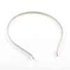 H034 - Thin - 10 pcs. - Silver Tone Platinum Iron Headbands - 6mm wide - 115mm diameter (4.53")