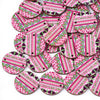 WP0014 - 10 pcs. Pink Boho Wood Circle Flat Connectors – 20mm x 2mm - Hole Size: 1.5mm