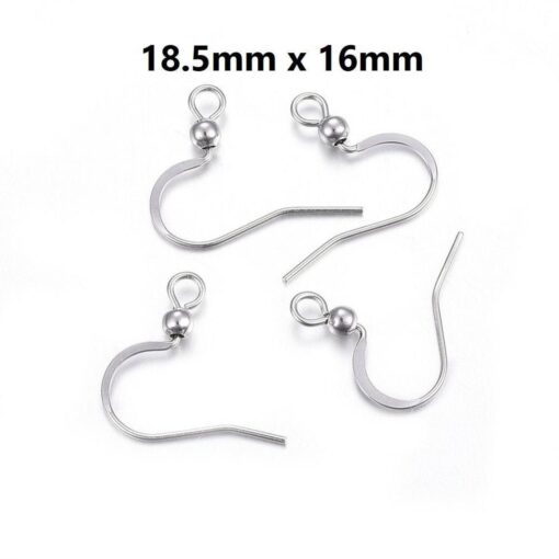 10 Dark Silver Surgical 304 Stainless Steel Flat Pad Clip On Earring  Findings
