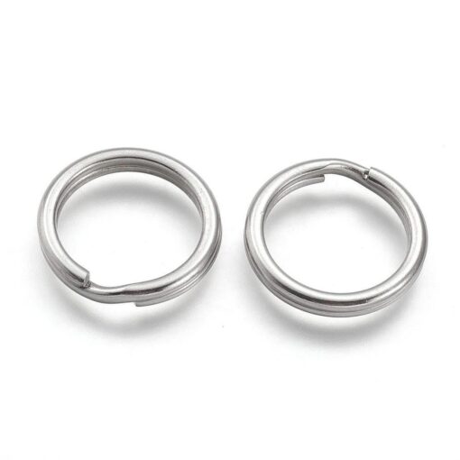 J013 - 10 pcs. 304 Stainless Steel Split Rings Key Rings - 20mm (0.79 ...